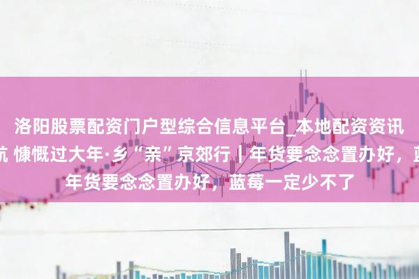 洛阳股票配资门户型综合信息平台_本地配资资讯学习与行情导航 慷慨过大年·乡“亲”京郊行｜年货要念念置办好，蓝莓一定少不了