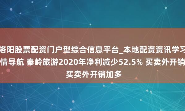 洛阳股票配资门户型综合信息平台_本地配资资讯学习与行情导航 秦岭旅游2020年净利减少52.5% 买卖外开销加多